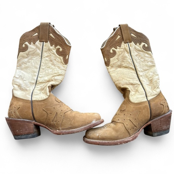 Reyme Western Leather Cowgirl Boots Size 7 - Picture 2 of 9